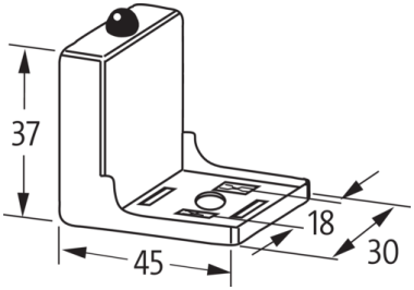Murr Valve suppressor, with LED, form A, 18mm