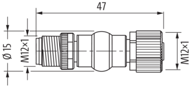 Murr Adapter, M12/ M12, 5-pole