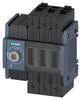 Siemens Switch disconnector Siemens Switch disconnector, front operating mechanism, size 1, 3-pole, 63AA, Size 1, 3-pole Front operating mechanism left