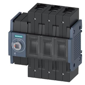 Siemens Switch disconnector, front operating mech left, size 2, 3-pole, 100A