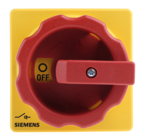 Siemens Switch disconnector, red/yellow, 3-pole, 7.5kW, 16A