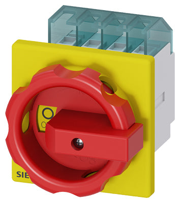 Siemens Switch disconnector, red/yellow, 3-pole, 7.5kW, 16A