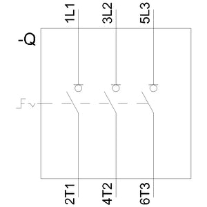 Siemens Sentron Switch disconnector, 3-pole, 25A, 9.5kW