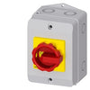 Siemens Sentron Switch disconnector 3LD, emg switching-off switch, 3- pole, 32A