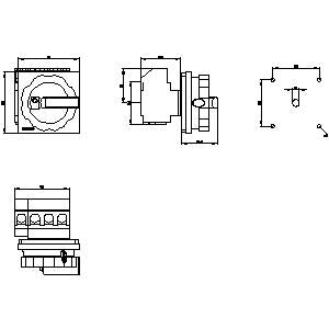 Siemens Switch disconnector, 4-pole, 63A, 22kW