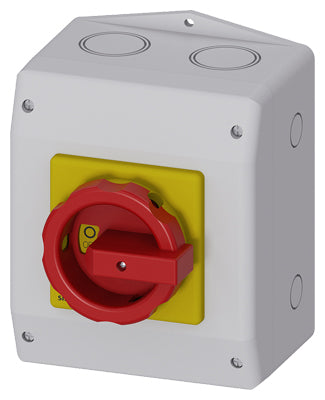Siemens 3P Pole Isolator Switch - 63A Maximum Current, 22kW Power Rating, IP65