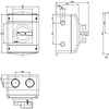 Siemens 3P Pole Isolator Switch - 63A Maximum Current, 22kW Power Rating, IP65