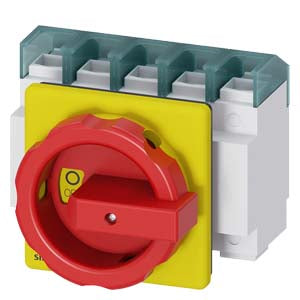 Siemens Sentron Switch disconnector, 4-pole, red/yellow, 37kA, 100A