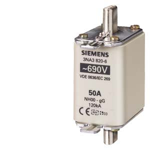 Siemens LV HRC Fuse element, live grip lugs, 100A
