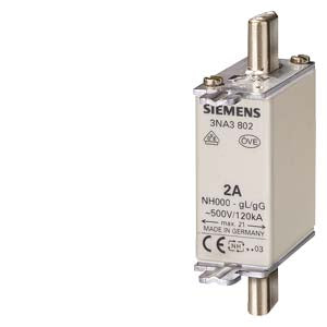 Siemens Fuse element, 125A, NH000, front indicator, live grip lugs