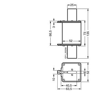 Siemens Sitor Fuse link, with blade contacts, NH1, 250V, 160A