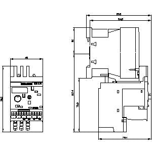 Siemens Overload relay for motor protection, size S00, 1 - 4A