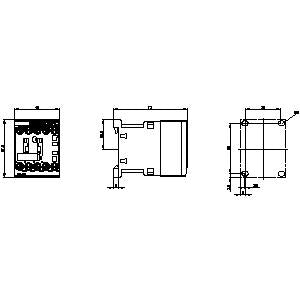 Siemens Contactor relay, size S00, screw, 4NO, 230VDC
