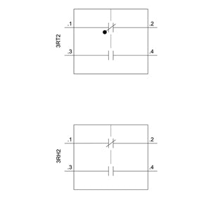 Siemens Auxiliary switch on the front, 1 NO + 1 NC