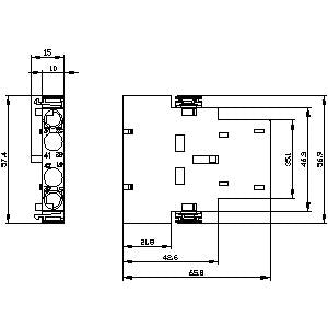 Siemens Auxiliary switch lateral, screw, 2NC current path