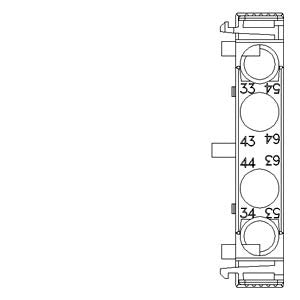 Siemens Auxiliary switch lateral, screw, 2NO current path