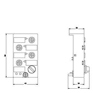 Siemens AS-Interface compact modules, 45 digital 4 DQ