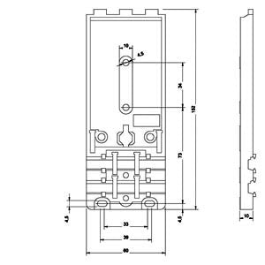 Siemens As-Interface mounting plate K60 for compact modules