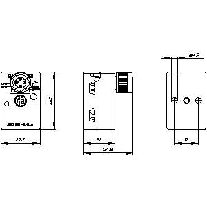 Siemens AS-Interface, M12 branch, with M12 socket, 4A