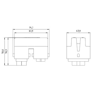 Siemens Power jumper plug for power transmission, 400V