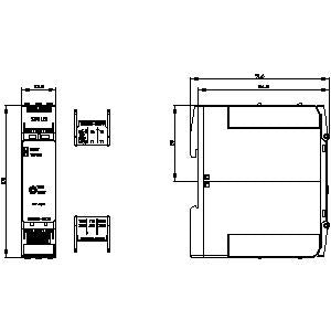 Siemens Thermistor motor protection relay, std evaluation unit