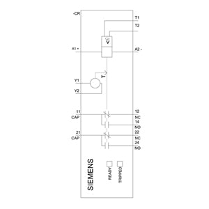 Siemens Thermistor motor protection relay, std evaluation unit