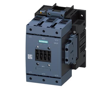 Siemens Power contactor, size 6, 3-pole, 2NO + 2NC, 115A, 55kW