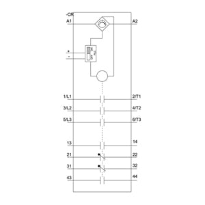Siemens Power contactor, size 6, 3-pole, 2NO + 2NC, 115A, 55kW