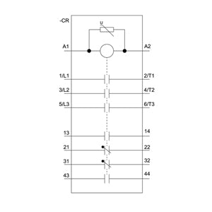 Siemens Power contactor, 3-pole, 2NO + 2NC, size S6, 55kW