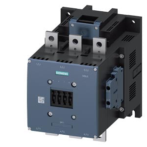 Siemens Power contactor, 3-pole, 2NO + 2NC, 200kW / 400V, 400A