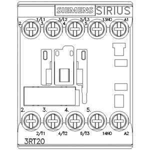 Siemens Power contactor, 3-pole, 230VAC, size S00, 4kW