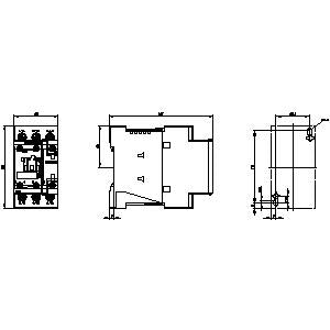 Siemens Power contactor, screw, 3-pole, 1NO+1NC, 24VDC, S0
