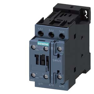 Siemens Power contactor, screw, 3-pole, 1NO+1NC, 24VDC, S0