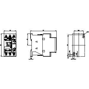 Siemens contactor 110V AC, 3-pole, size S0, screw, 1NO+1NC
