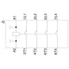 Siemens Contactor AC-1, spring-loaded, S00, 4-pole, 24VAC. 50/60Hz, 18A