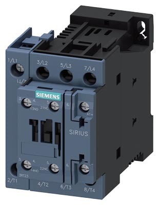 Siemens Power contactor, 4-pole, size S0, 1NO+1NC, 24VDC