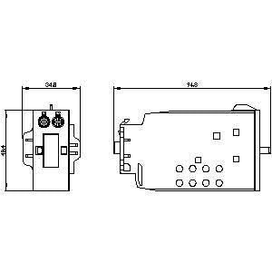 Siemens Mechanical latch  for contactors 3RT202, 3RT232, 3RT252