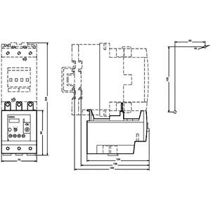 Siemens Overload relay for motor protection, size S3, 80-100A