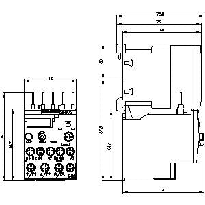 Siemens Overload relay for motor protection, size S00, 9-12.5A