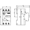 Siemens Circuit breaker, size S00, N-release, screw, 10A, 2.2-3.2A, 42A