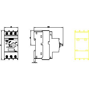 Siemens Circuit breaker for motor protection, size S00, 33A