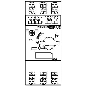 Siemens Circuit breaker for motor protection, size S00, 1NO+1NC