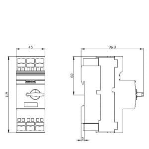 Siemens Circuit breaker, spring-type, size S0