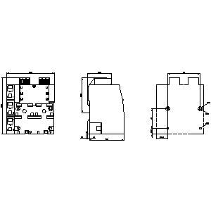Siemens Busbar, 3-phase with infeed left for 2 CB's