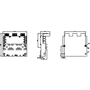 Siemens 3-phase busbar including extension connector