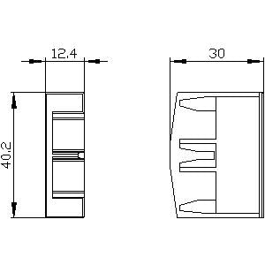 Siemens End cover for 3-phase busbar 3RV2917