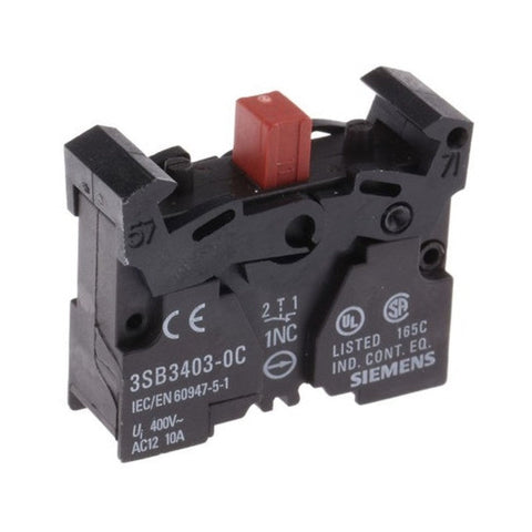 Siemens Component contact block, spring, 1NC Siemens