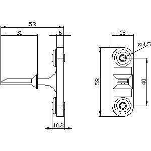 Siemens Separate actuator, with vertical fixing