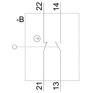 Siemens Position switch, metal enclosure, 1NO + 1NC