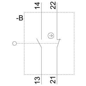 Siemens Position switch, metal enclosure, 1NO + 1NC, 13mm